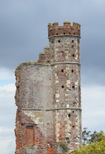 Warblington Castle a ruin on Hampshire's shore