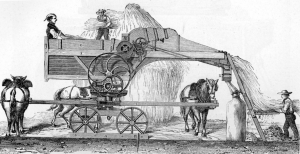 C18th threshing machine